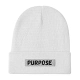 Embroidered "Purpose" Beanie